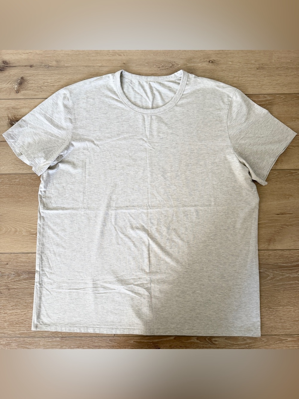 lululemon the fundamental tee heathered gray tan men’s XL